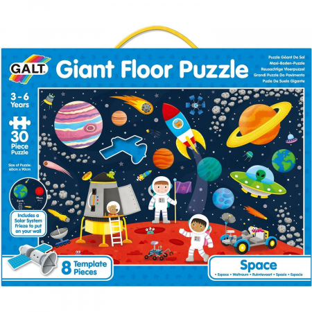Puzzle de podea - Galt Puzzle de podea - Spatiul cosmic 30 piese 