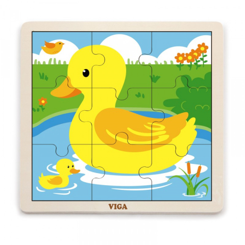 Viga-Puzzle din 9 piese mari - ratusca [2]