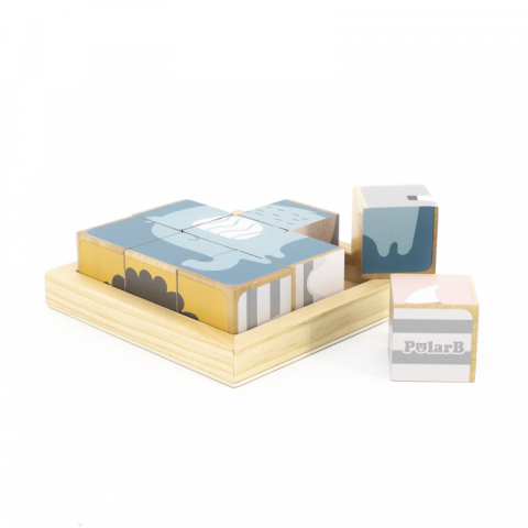 Puzzle din cuburi 6 in 1, PolarB [2]