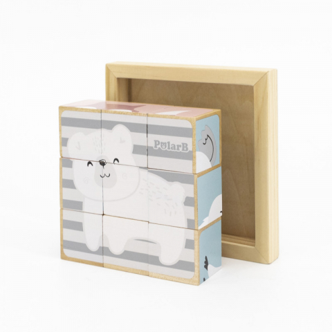 Puzzle din cuburi 6 in 1, PolarB [3]