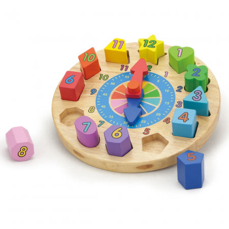 Baba kirakósok - New-Classic-Toys-Puzzle-din-lemn-Ceas