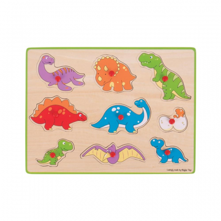 Formakirakós - BigJigs-Puzzle-din-lemn-incastru-Dinozauri