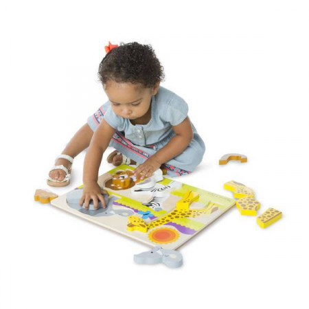 Toate jucariile - Melissa-Doug-Puzzle-din-lemn-Jumbo-Safari