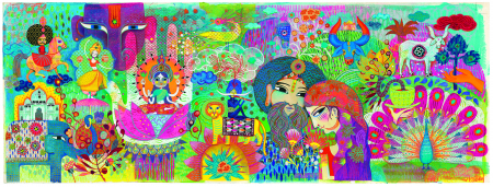 Jucarii educative - Djeco-Puzzle-India-Set-indemanare-copii