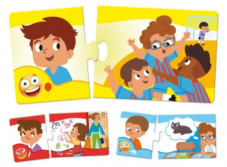 Jucarii +3 Ani - Lisciani-Puzzle-duo-Emotii