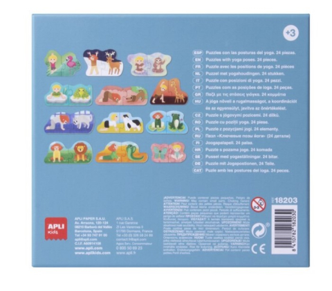 Puzzle Duo Expressions Yoga, Apli Kids, 3+, Multicolor [1]