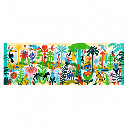 Djeco Puzzle galerie 100 piese Jungla Djeco [1]