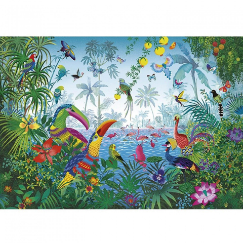 Játékok 6-8 éveseknek - Sentosphere-Puzzle Gradina Tropicala 1000 Pcs