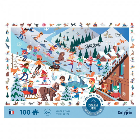 Oktató játékok - Sentosphere Puzzle La munte 100 Pcs