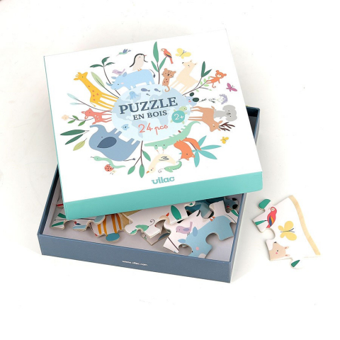 Vilac-Puzzle lemn - In jurul lumii - Sarah Betz