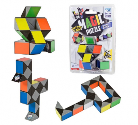 Jucarii +4 Ani - Puzzle-Magic-Sarpe-3D-Clown-Games,-plastic,-24-piese,-multicolor-Clown-Games