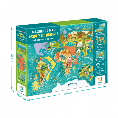 Puzzle magnetic - Lumea animalelor (36 piese) [5]