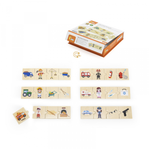Játékok 3-5 éveseknek - Puzzle Meserii si unelte, Viga