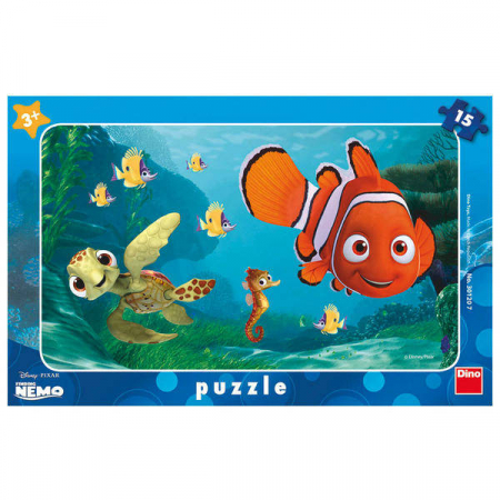 Jucarii sub 50 RON - Dino Puzzle - Nemo 15 piese 