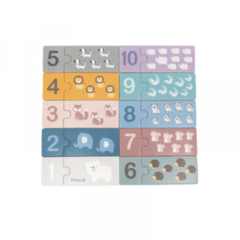 Jucarii sub 50 RON - Viga-Puzzle Numere, PolarB Viga