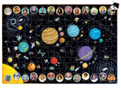 Cadouri copii - Puzzle-Sistem-Solar-Suuuper-Mare,-300-piese,-98x68-cm,-Banana-Panda-BANANA-PANDA