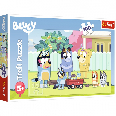 Jucarii 3-5 ani - Puzzle Trefl 100 Bluey Minunata Lume A Lui Bluey