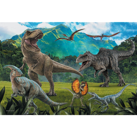 Puzzle Trefl 100 Piese Jurassic World Lumea Dinozaurilor [1]