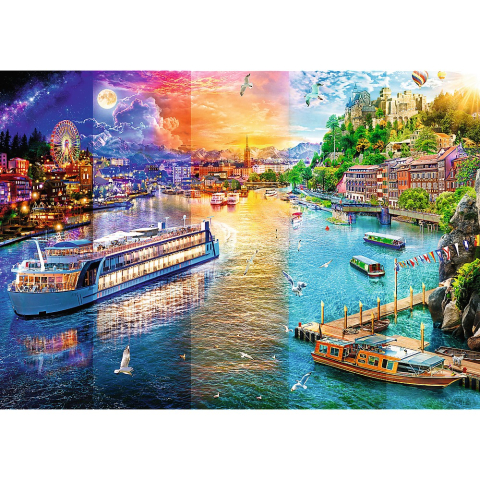 Puzzle Trefl 1000 Croaziera Pe Rau [1]