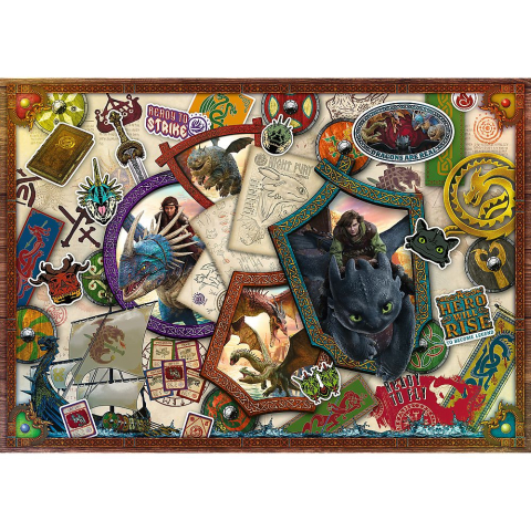 Trefl-Puzzle Trefl 1000 Cum Sa Iti Dresezi Dragonul Eroii [1]