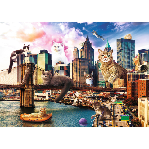 Puzzle Trefl 1000 Pisicute La New York [1]