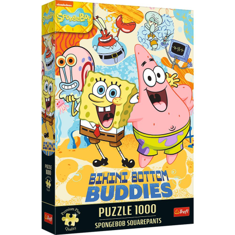 Oktató játékok - Puzzle Trefl 1000 Premium Plus Spongebob Squarepants 