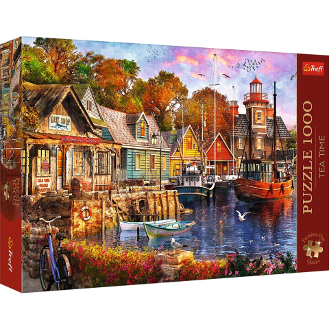 Oktató játékok - Puzzle Trefl 1000 Premium Plus Tea Time Portul Minunat
