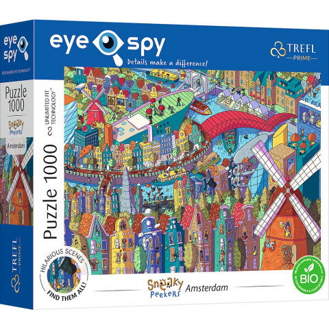 Játékok 9-12 éveseknek - Puzzle Trefl 1000 Uft Eye Spy Amsterdam
