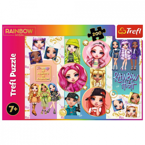 Puzzle Trefl 200 Rainbowhigh Papusile [2]