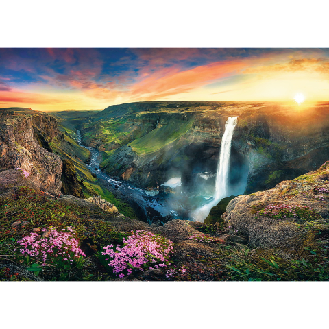 Puzzle Trefl 2000 Cascada Haifoss Isalnda [1]