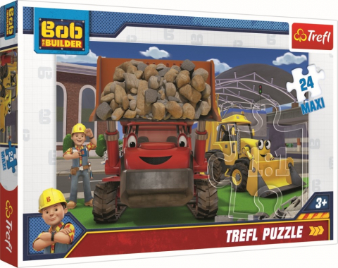 Játékok 3-5 éveseknek - Puzzle Trefl 24 Maxi Bob Constructorul