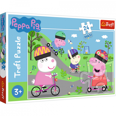 Játékok 3-5 éveseknek - Puzzle Trefl 24 Maxi Purcelusa Peppa Pig
