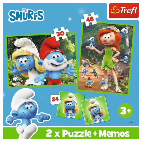 Trefl-Puzzle Trefl 2In1 Memo Strumfii Si Prietenii Lui  [4]