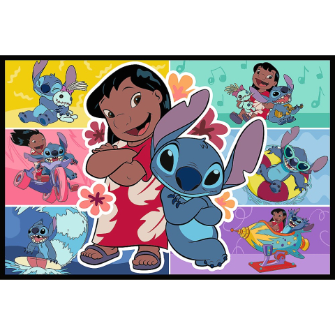 Trefl-Puzzle Trefl 2X200 Disney Lilo Si Stitch Viata Fericita [2]