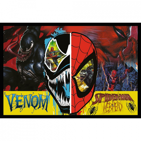 Puzzle Trefl 2X200 Spider Man Zi Si Noapte [2]