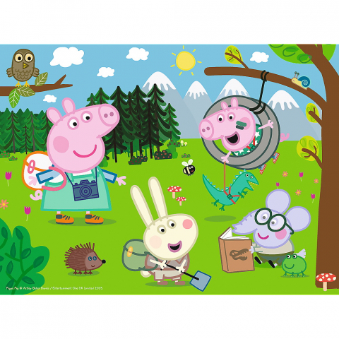 Puzzle Trefl 30 Peppa Pig In Drumetie [1]