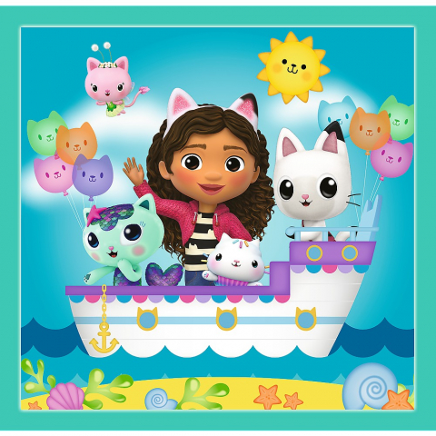 Puzzle Trefl 3In1 Gabbys Dollhouse Activitatile Lui Gabby [1]