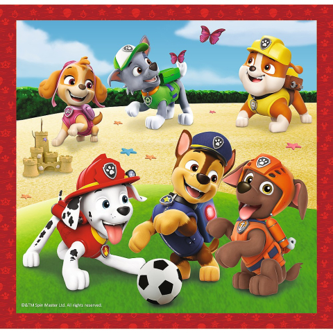 Puzzle Trefl 3In1 Patrula Catelusilor Catelusii Fericiti [2]