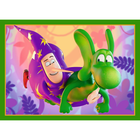 Trefl-Puzzle Trefl 4In1 Lumea Dragonului Diplodok [1]