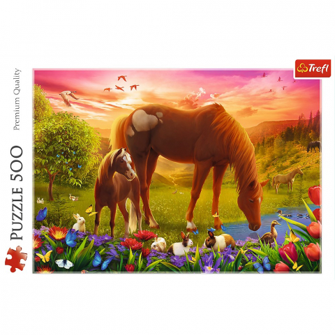 Puzzle Trefl 500 Calutii La Apus [2]
