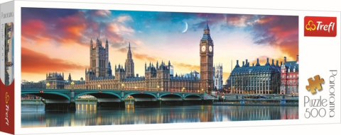 Játékok 9-12 éveseknek - Puzzle Trefl 500 Panorama Big Ben