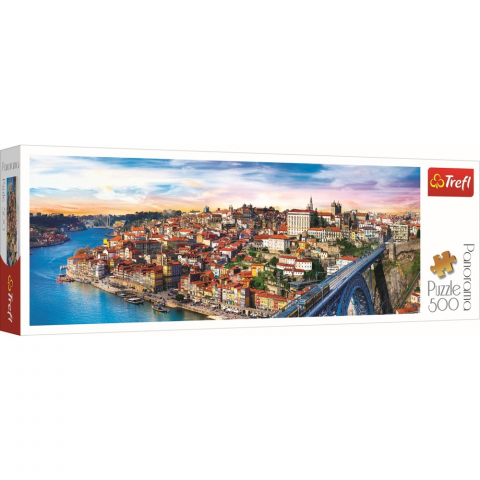Játékok 9-12 éveseknek - Puzzle Trefl 500 Porto Panorama Portugalia