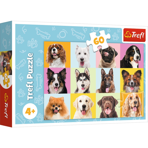 Jucarii educative - Trefl-Puzzle Trefl 60 Catei Draguti