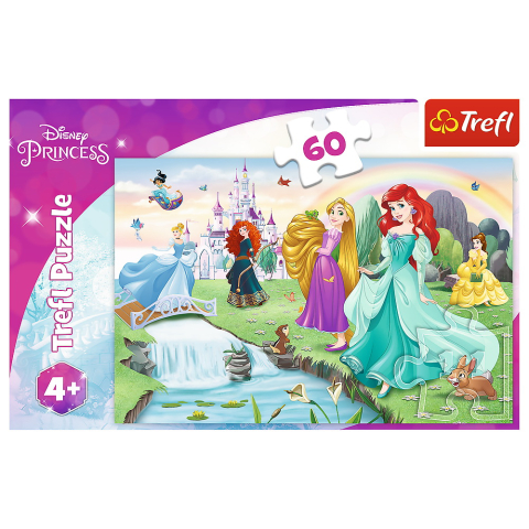 Trefl-Puzzle Trefl 60 Disney Princess - Intalneste Printesa [2]