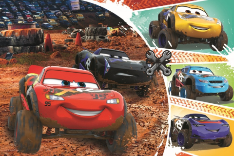 Puzzle Trefl 60 Fulger Mcqueen Cu Prietenii [1]