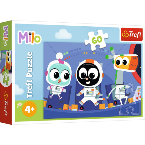 Jucarii educative - Trefl-Puzzle Trefl 60 Planeta Milo Intalnire Cu Milo