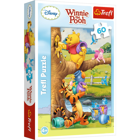 Oktató játékok -  Puzzle Trefl 60 Winnie The Pooh Toti La Treaba