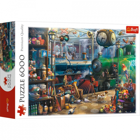 Játékok 9-12 éveseknek - Puzzle Trefl 6000 Statia De Tren