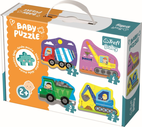 Oktató játékok - Puzzle Trefl Baby Clasic Utilaje La Treaba 18 Piese