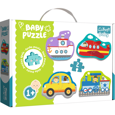 Oktató játékok - Puzzle Trefl Baby Clasic Vehicule Pentru Transport 8 Piese